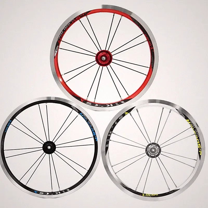 14 Inch Single Speed Bicycle Wheelset Folding Bike Front Wheel BMX Wheel V Brake