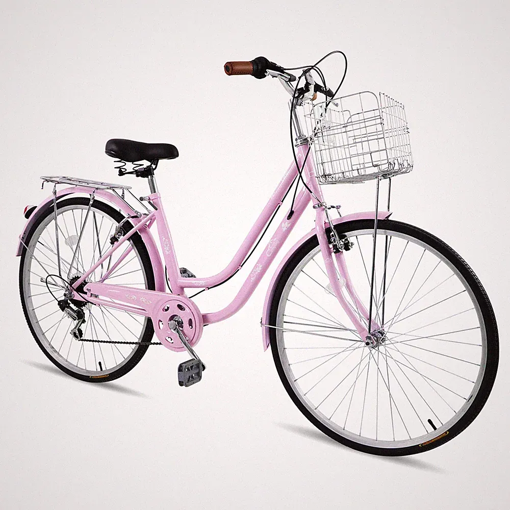 26'' Women Bike Beach Cruiser Commuter Bike Retro Bicycle Shimano 7 Speeds
