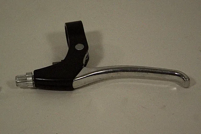 Apse Left Brake Front Lever Silver & Black BL30