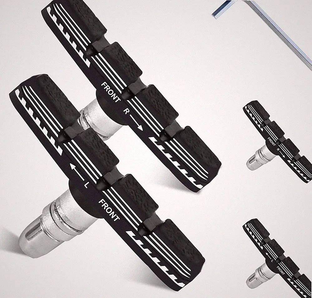 Bike Brake Pads Set, 70mm Universal V-Brake Blocks for Mountain and Road Bicycle