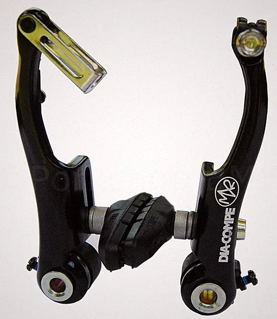 Dia-Compe MX2 bicycle BMX V-brake caliper - BLACK ANODIZED