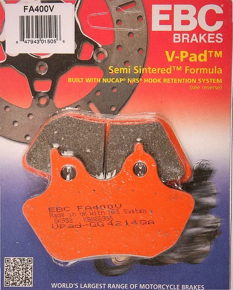 EBC FA400V Touring Bike Semi-Sintered V Brake Pads