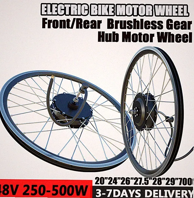 Electric Bicycle Hub Motor Wheel 48V 250W /350W /500W Disc/V Brake