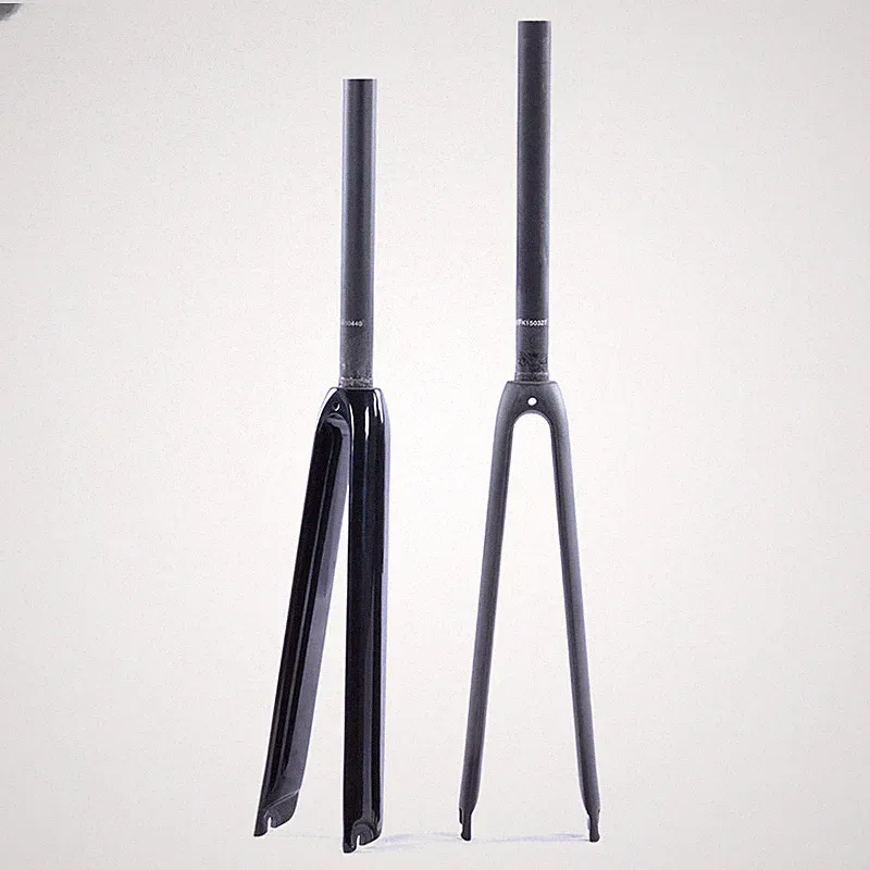 Full Carbon Fiber Road Bike Front Fork 700C V Brake City Bicycle Hard Fork