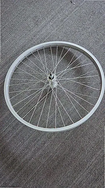HJC Bike / trike 24" x1.75" 36H V-Brake single wall rim alum silver front wheel