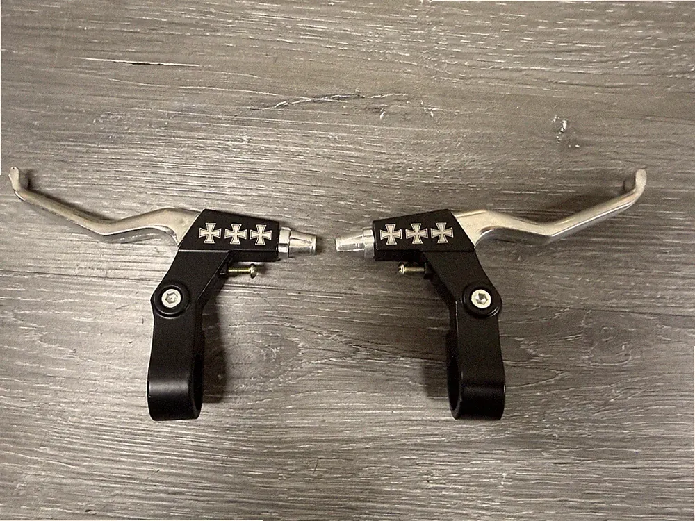 Iron Cross Bicycle Bike V-Brake Levers Set Chopper