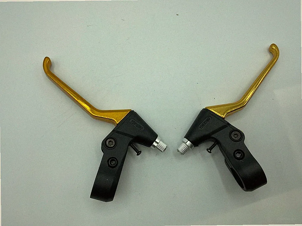 New Gold Power V-Brake Lever Pair 22.2mm for MTB Comfort BC Bicycle Bike