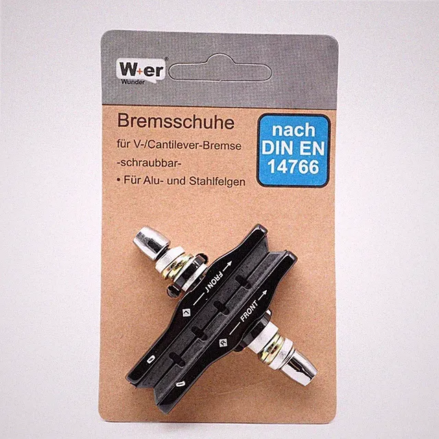 V-Brake Brake Pads Set (2pcs) 72mm Cartridge | Medium Compound MTB Trekking